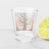 砂漠南西部のクリスマスサグアーロサボテン ショットグラス (裏面)