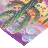 砂漠南西部のクリスマスサグアーロサボテン ショートテーブルランナー (コーナー)