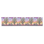 砂漠南西部のクリスマスサグアーロサボテン ショートテーブルランナー (横)