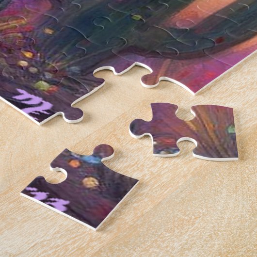 砂漠南西部のクリスマスサグアーロサボテン ジグソーパズル (側面)