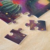 砂漠南西部のクリスマスサグアーロサボテン ジグソーパズル (側面)