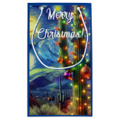 砂漠南西部のクリスマスサグアーロサボテン スモールペーパーバッグ (裏面)