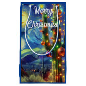 砂漠南西部のクリスマスサグアーロサボテン スモールペーパーバッグ (正面)