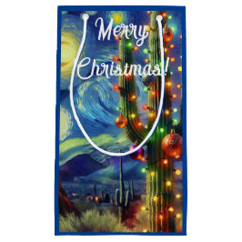 砂漠南西部のクリスマスサグアーロサボテン スモールペーパーバッグ