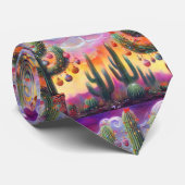 砂漠南西部のクリスマスサグアーロサボテン ネクタイ (ロール)