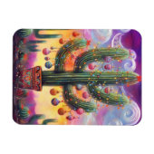 砂漠南西部のクリスマスサグアーロサボテン マグネット (横)