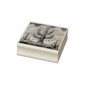 砂漠南西部のクリスマスサグアーロサボテン ラバースタンプ (スタンプ)