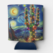 砂漠南西部のクリスマスサグアーロサボテン 缶クーラー (裏面)