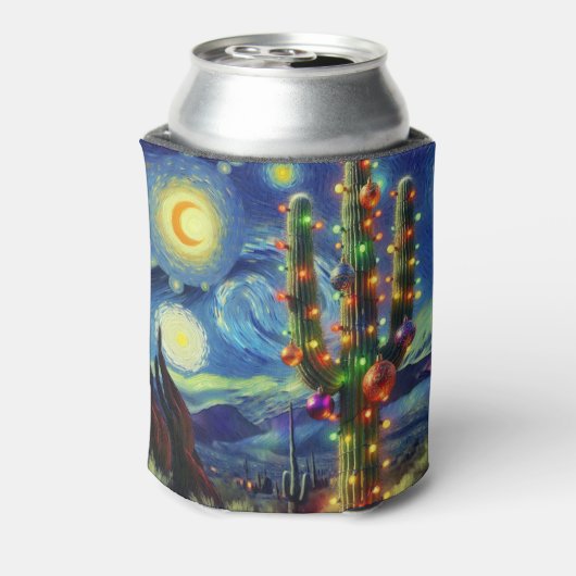 砂漠南西部のクリスマスサグアーロサボテン 缶クーラー (缶裏面)