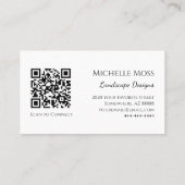 砂漠南西部の多肉質の梨サボテン 名刺 (裏面)