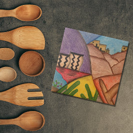 砂漠南西部の装飾カラフル品 タイル