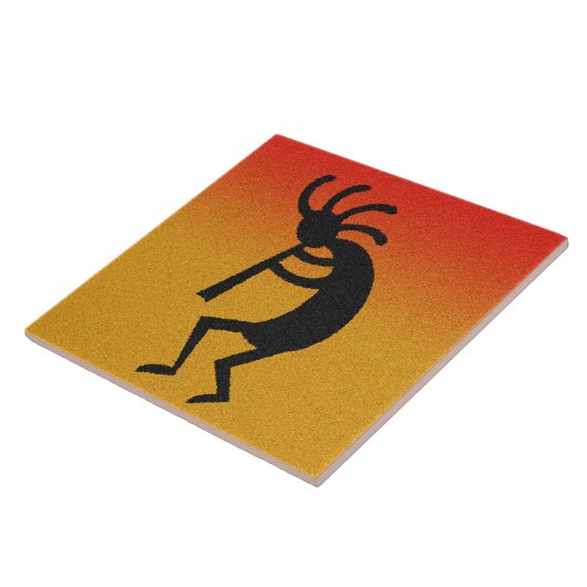 砂漠南西部ココペリ陶磁器タイル タイル (側面)