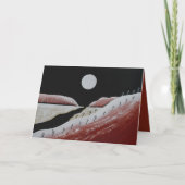 砂漠南西部サボテンのクリスマス シーズンカード (正面)