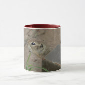 砂漠地上リスやる気を起こさせる動物 マグカップ (中央)