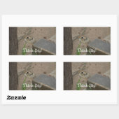 砂漠地上リスやる気を起こさせる動物 長方形シール (シート)