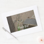 砂漠地上リスやる気を起こさせる動物 長方形シール (封筒)