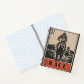 砂漠地帯で競走する馬 ノートブック (内部)