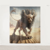 砂漠壁のタペストリーのマンティコア タペストリー (正面)