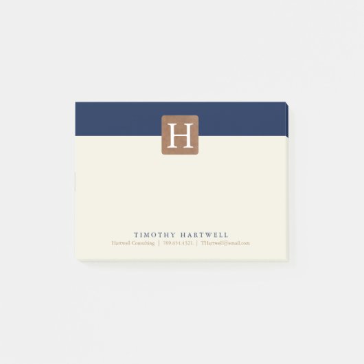 砂漠夜色の割れたはっきりしたなモノグラム ポストイット (正面)