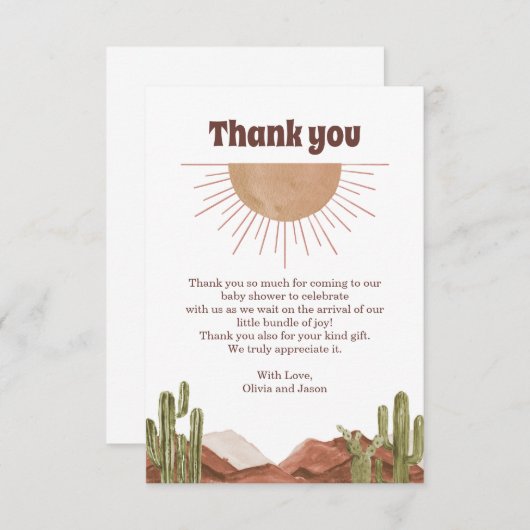 砂漠太陽サンサンサンサンサンサンサンサンサンサンサンサンサンサンサンサンサンサンサンサンサンサンサン サンキューカード (正面/裏面)