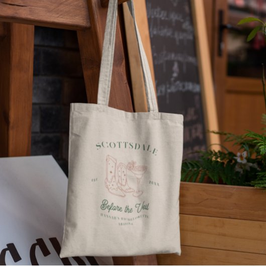 砂漠女性のカーボーイカントリークラブ |バチェロレッテ トートバッグ