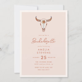 砂漠女性のカーボーイバチェロレッテ招待状 招待状