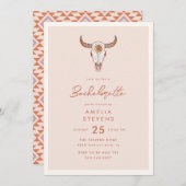 砂漠女性のカーボーイバチェロレッテ招待状 招待状 (正面/裏面)
