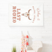 砂漠女性のカーボーイラストロデオウェルカム 横断幕 (インサイチュ)