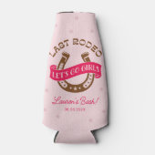 砂漠女性のカーボーイラストロデオバチェロレッテ ボトルクーラー (正面)