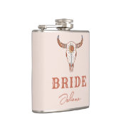 砂漠女性のカーボーイラストロデオブライド フラスク (右)