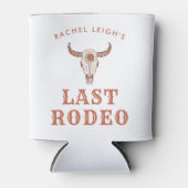 砂漠女性のカーボーイラストロデオ 缶クーラー (正面)