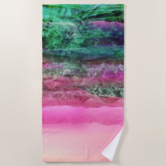 砂漠山地 ビーチタオル (正面)