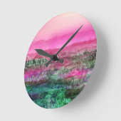 砂漠山地 ラウンド壁時計 (傾斜)