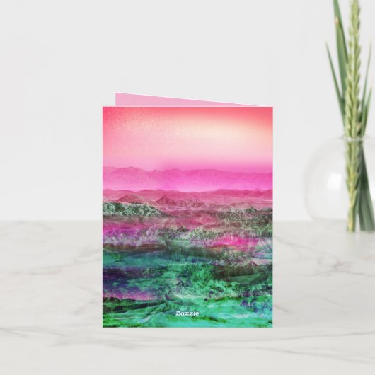 砂漠山地 招待状 (裏面)