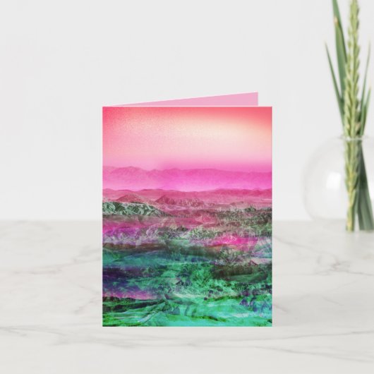 砂漠山地 招待状 (正面)