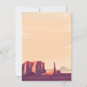 砂漠峡谷 招待状 (裏面)