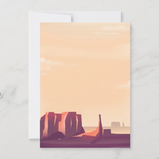 砂漠峡谷 招待状 (裏面)