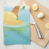 砂漠島 キッチンタオル (四つ折り)