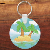 砂漠島 キーホルダー (正面)