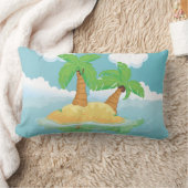 砂漠島 ランバークッション (ブランケット)