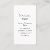 砂漠抽象芸術多肉性サボテンのインテリアデザイン 名刺 (裏面)