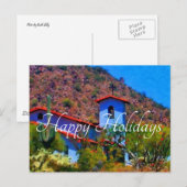 砂漠教会、ハッピーホリデー ポストカード (正面/裏面)