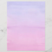 砂漠日没の水彩文具紙 (裏面)