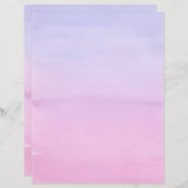 砂漠日没の水彩文具紙 (正面/裏面)