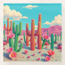 砂漠景観広場ガラスコースター