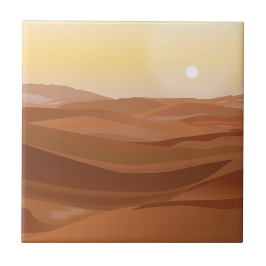 砂漠景観装飾タイル タイル (正面)