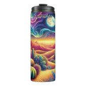 砂漠月サイケデリックの風景 タンブラー (正面)