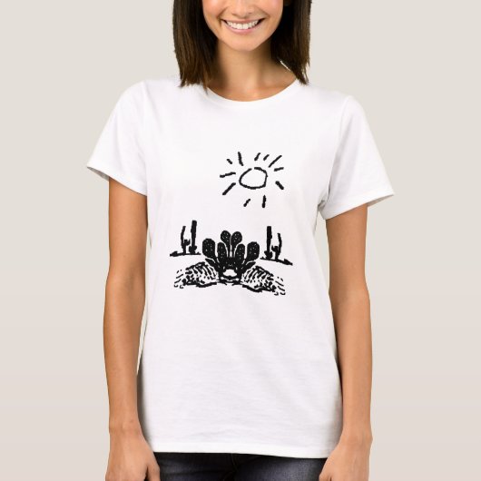 砂漠植物 Tシャツ (正面)