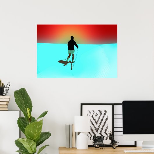 砂漠歩く ポスター (ホームオフィス)