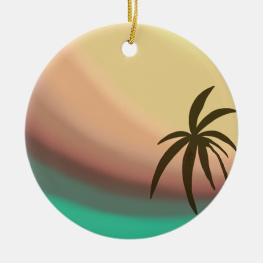 砂漠波 セラミックオーナメント (正面)